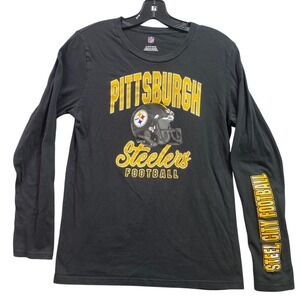 Pittsburgh Steelers Shirt Youth Large NFL Football Spell Out Athleisure‎